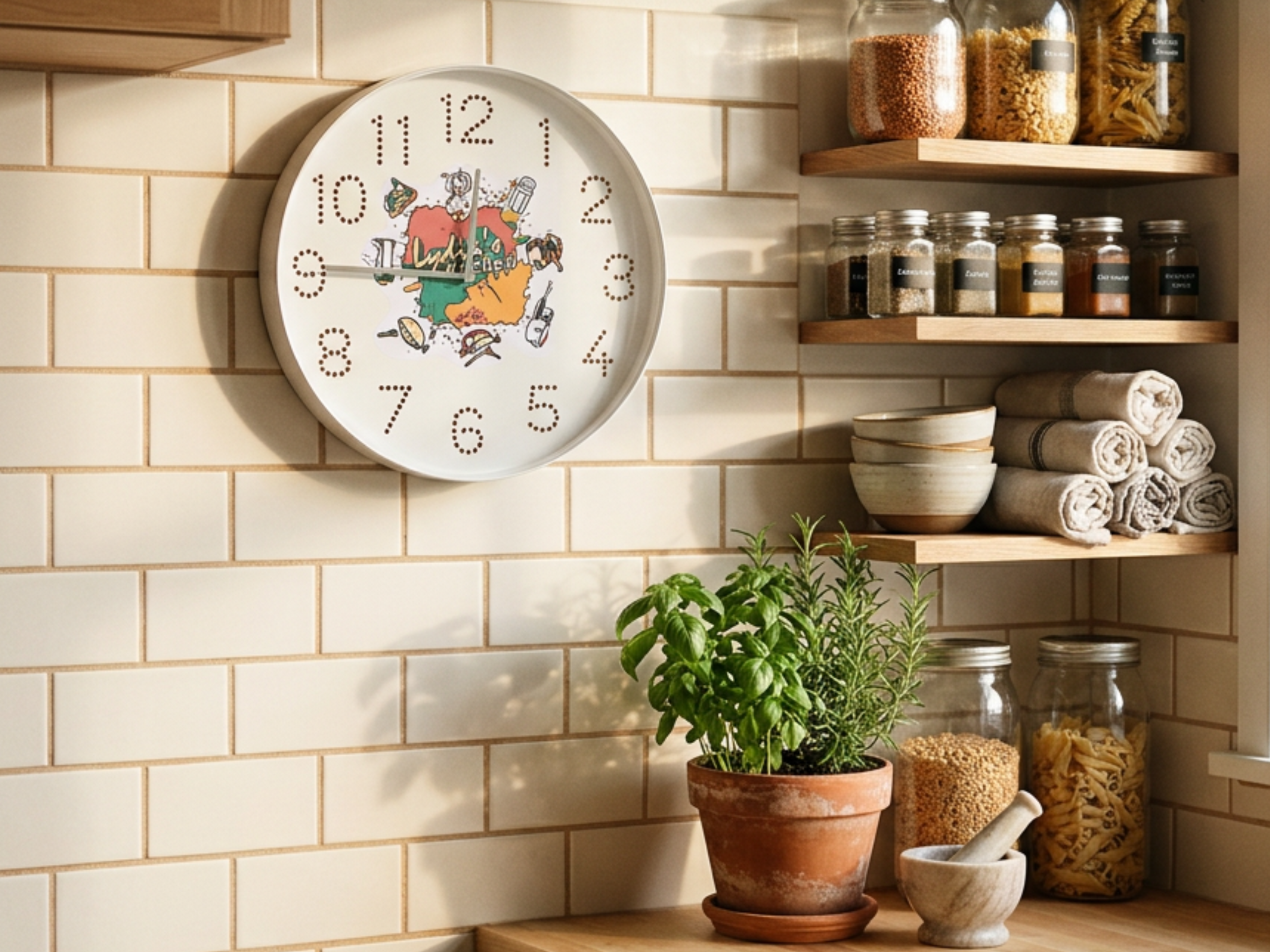 Lydias Kitchen Clock In Kitchen Scaled