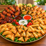 abundant golden party appetizer platter shop
