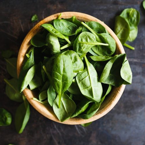 top view, basil, herbs